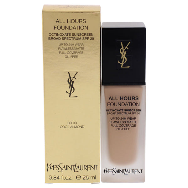 Yves Saint Laurent All Hours Foundation SPF 20 - BR30 Cool Almond by Yves Saint Laurent for Women - 0.84 oz Foundation