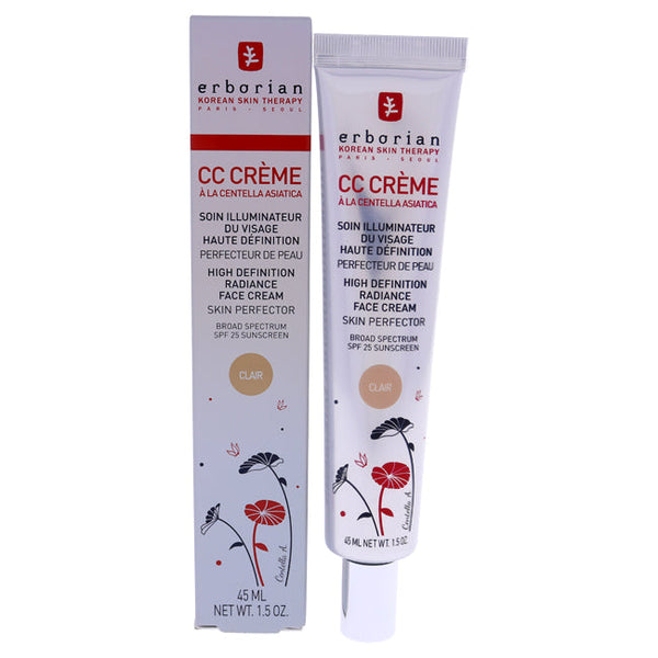 Erborian Cc Cream High Definition Radiance Face Cream SPF 25 - Clair by Erborian for Women - 1.5 oz Makeup