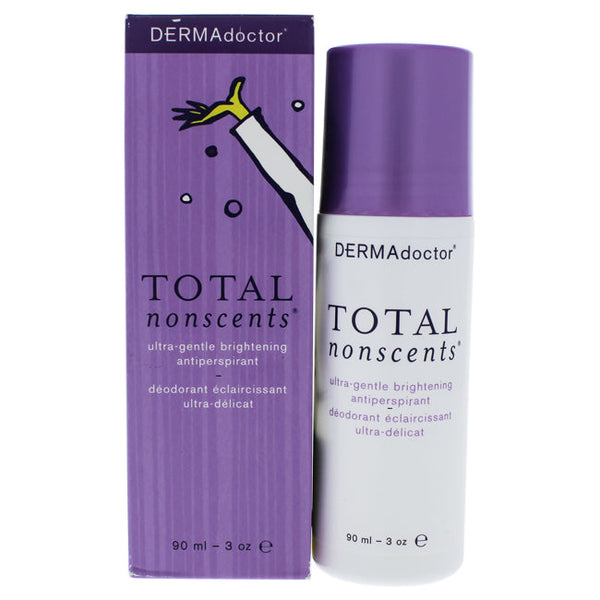 DERMAdoctor Total NonScents Ultra-Gentle Brightening Antiperspirant by DERMAdoctor for Women - 3 oz Deodorant