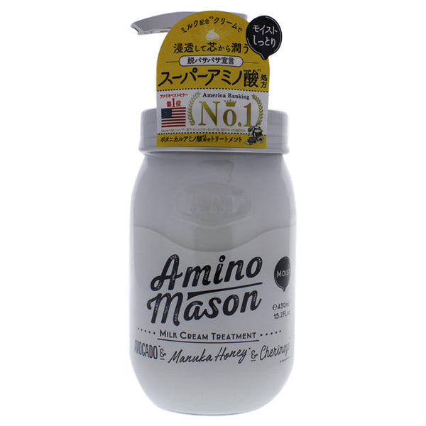 Amino Mason Moist Milk Cream Treatment by Amino Mason for Unisex - 15.2 oz Treatment