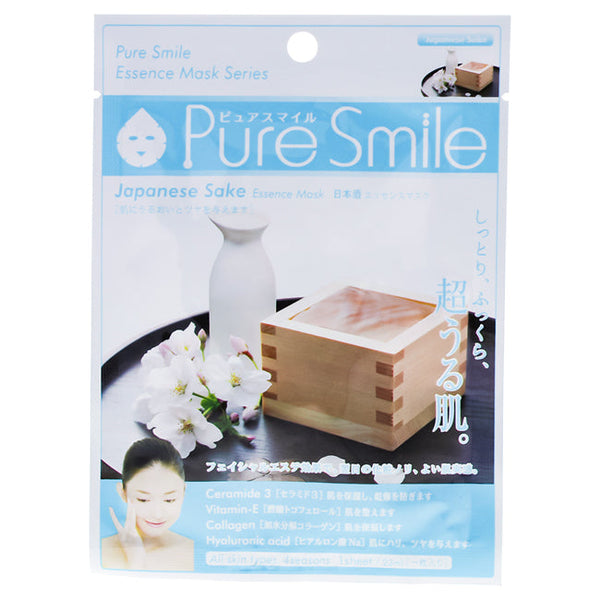 Pure Smile Essence mask - Japanese Sake by Pure Smile for Women - 0.8 oz Mask