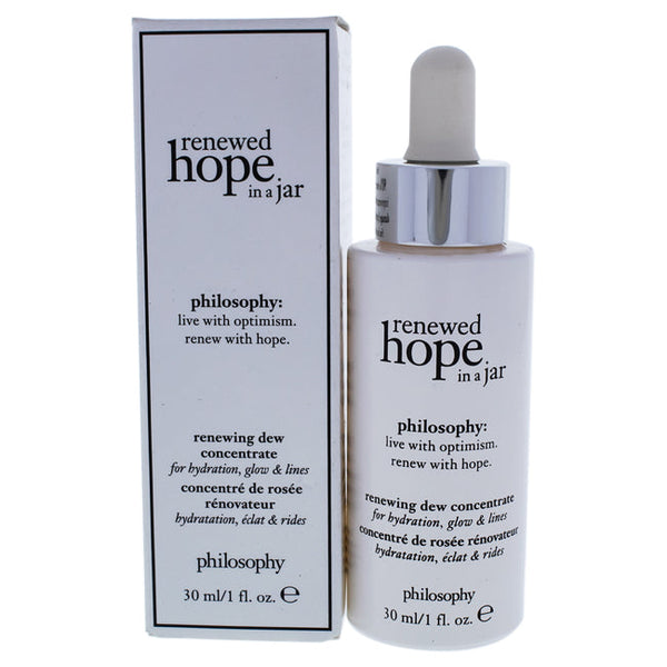 Philosophy Renewed Hope in A Jar Renewing Dew Concentrate by Philosophy for Unisex - 1 oz Serum