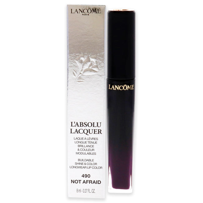 Lancome LAbsolu Lacquer Lipstick - 490 Not Afraid by Lancome for Women - 0.27 oz Lipstick