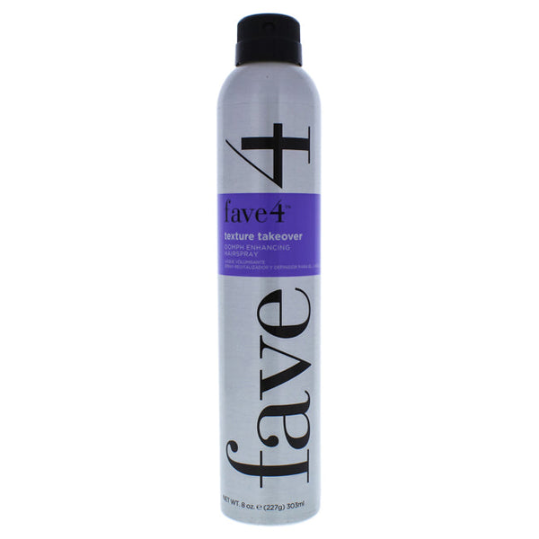 Fave4 Texture Takeover Oomph Enhancing by Fave4 for Unisex - 8 oz Hairspray