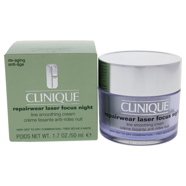 Clinique Repairwear Laser Focus Night Line Smoothing Cream by Clinique for Women - 1.7 oz Cream