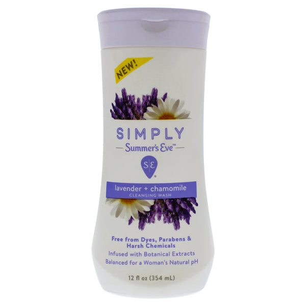 Summers Eve Simply Lavender Plus Chamomile Cleansing Wash by Summers Eve for Women - 12 oz Cleanser