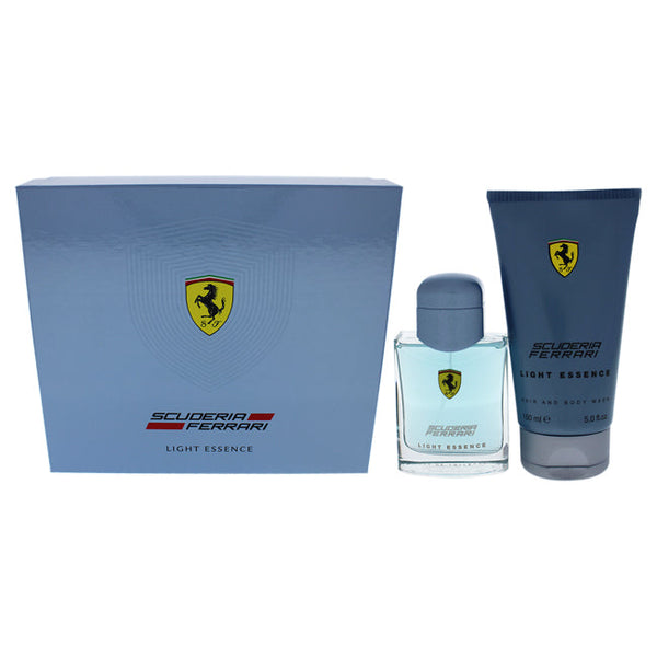 Ferrari Ferrari Light Essence by Ferrari for Men - 2 Pc Gift Set 2.5oz EDT Spray, 5.0oz Hair and Body Wash