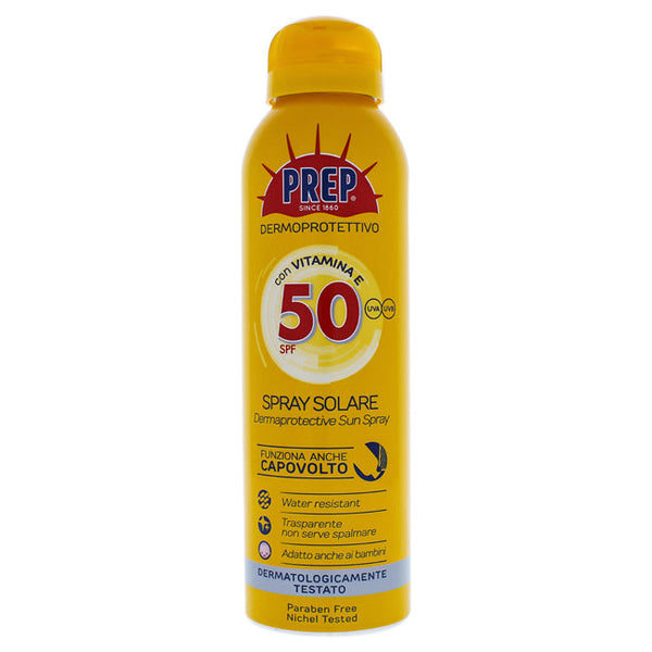 Prep Derma-Protective Sun Spray SPF 50 by Prep for Unisex - 5 oz Sunscreen