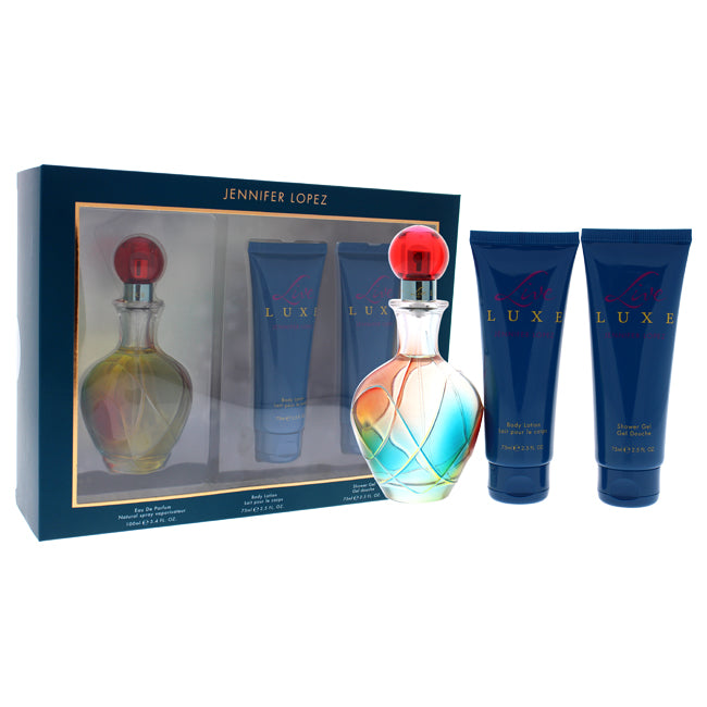 Jennifer Lopez Live Luxe by Jennifer Lopez for Women - 3 Pc Gift Set 3.4oz EDP Spray, 2.5oz Shower Gel, 2.5oz Body Lotion