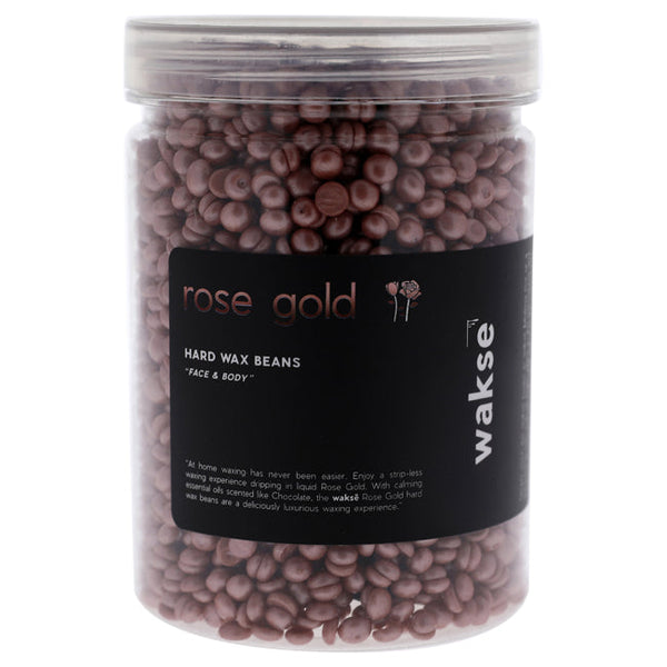 Wakse Rose Gold Hard Wax Beans by Wakse for Unisex - 12.8 oz Wax