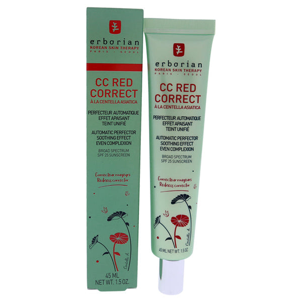Erborian CC Red Correct Automatic Perfector SPF 25 by Erborian for Women - 1.5 oz Sunscreen