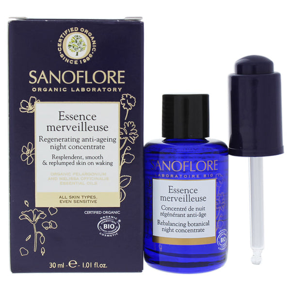 Sanoflore Essence Merveilleuse Anti-Ageing Regenerating Night Concentrate by Sanoflore for Unisex - 1.01 oz Oil