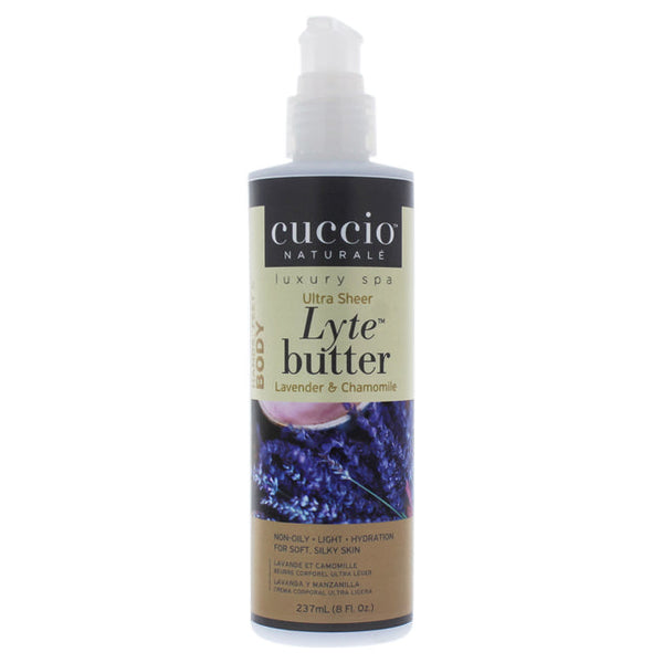 Cuccio Lyte Ultra-Sheer Body Butter - Lavender and Chamomile by Cuccio for Unisex - 8 oz Body Lotion
