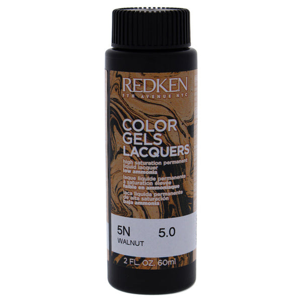 Redken Color Gels Lacquers Haircolor - 5N Walnut by Redken for Unisex - 2 oz Hair Color