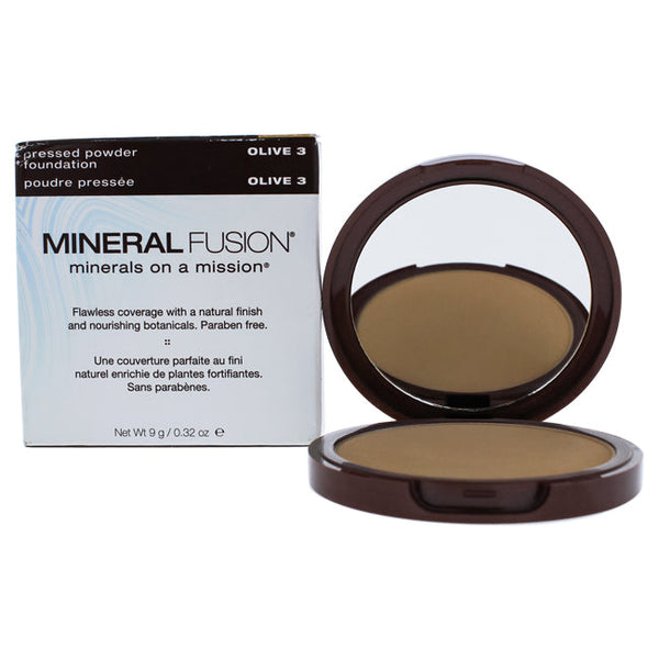 Mineral Fusion Pressed Powder Foundation - 03 Olive by Mineral Fusion for Women - 0.32 oz Foundation