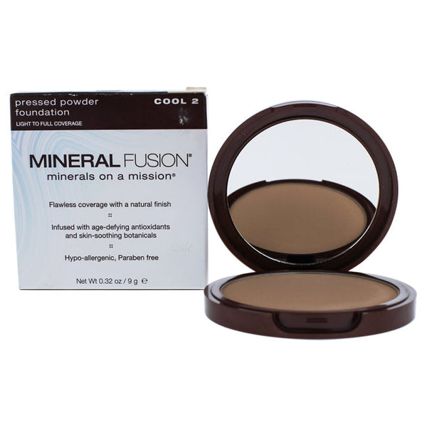 Mineral Fusion Pressed Powder Foundation - 02 Cool by Mineral Fusion for Women - 0.32 oz Foundation