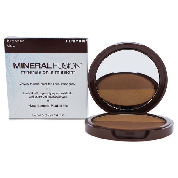 Mineral Fusion Bronzer Duo - Luster by Mineral Fusion for Women - 0.29 oz Bronzer