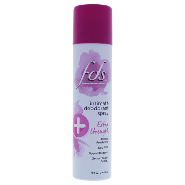 FDS Intimate Deodorant Spray - Extra Strength by FDS for Women - 2 oz Deodorant Spray