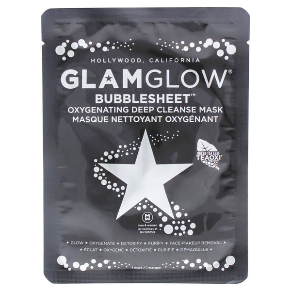 Glamglow Bubblesheet Oxygenating Deep Cleanse Mask by Glamglow for Women - 1 Pc Mask