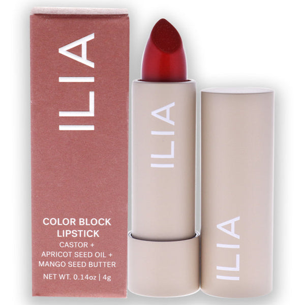 ILIA Beauty Color Block High Impact Lipstick - Flame by ILIA Beauty for Women - 0.14 oz Lipstick