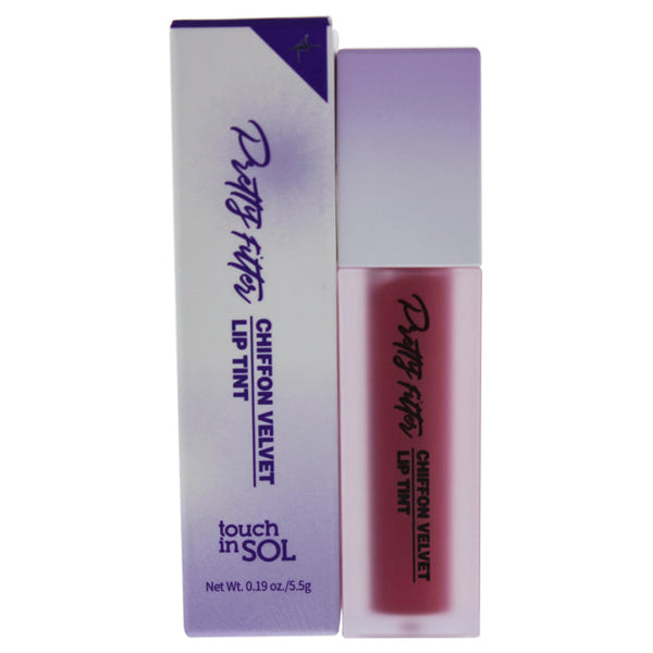 Touch In Sol Pretty Filter Chiffon Velvet Lip Tint - 4 Pink Blossom by Touch In Sol for Women - 0.19 oz Lipstick