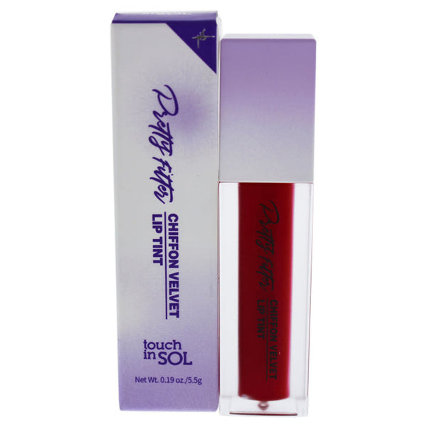 Touch In Sol Pretty Filter Chiffon Velvet Lip Tint - 7 Red Berry by Touch In Sol for Women - 0.19 oz Lipstick