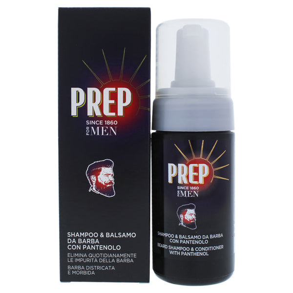 Prep Beard Shampoo and Conditioner with Panthenol by Prep for Men - 3.4 oz Shampoo and Conditioner