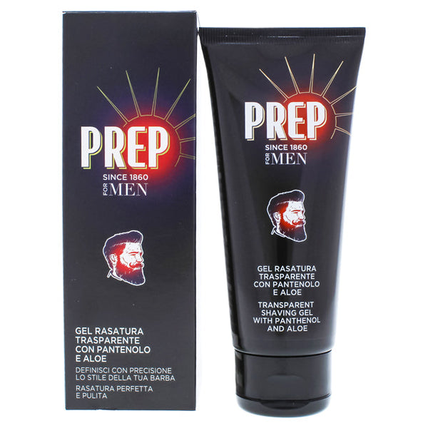 Prep Transparent Shaving Gel with Panthenol and Aloe by Prep for Men - 3.4 oz Shaving Gel
