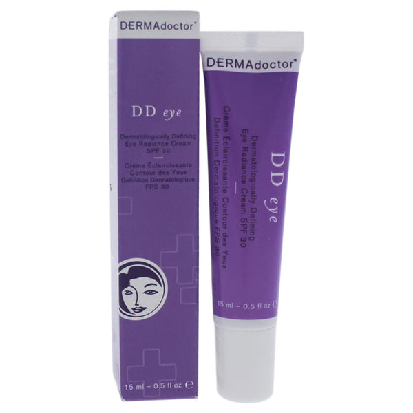 DERMAdoctor DD Eye Dermatologically Defining Radiance Cream SPF 30 by DERMAdoctor for Women - 0.5 oz Cream