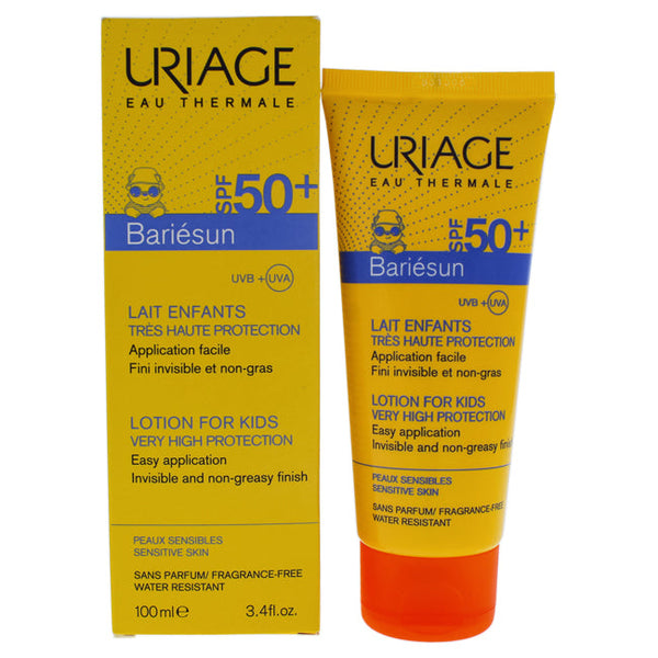 Uriage Bariesun Milk Lotion For Kids SPF 50 by Uriage for Kids - 3.4 oz Sunscreen