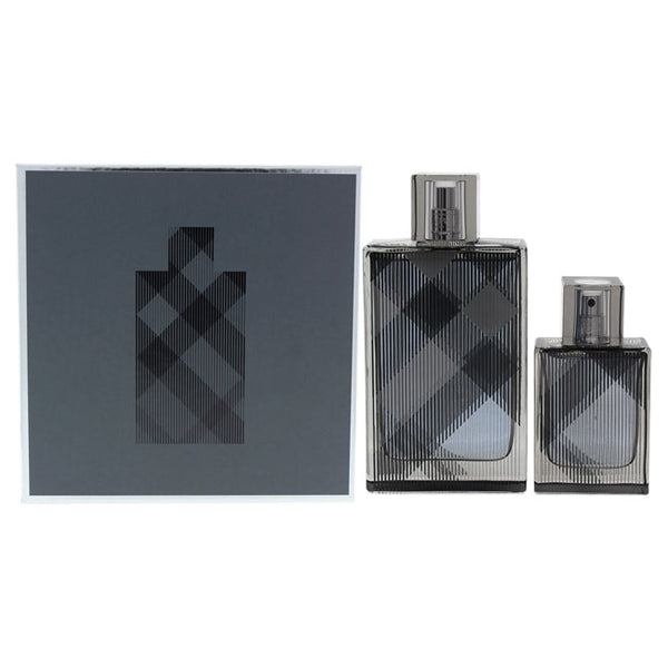 Burberry Burberry Brit by Burberry for Men - 2 Pc Gift Set 3.3oz EDT Spray, 1.0oz EDT Spray