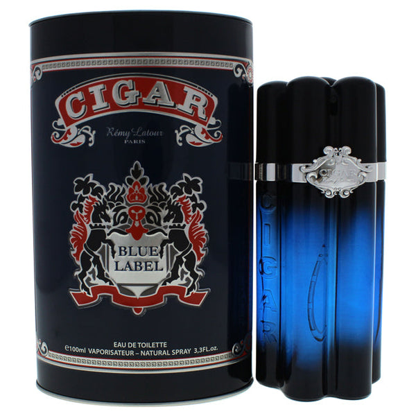 Remy Latour Cigar Blue Label by Remy Latour for Men - 3.3 oz EDT Spray