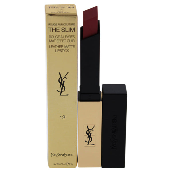 Yves Saint Laurent Rouge Pur Couture The Slim Matte Lipstick - 12 Nu Incongru by Yves Saint Laurent for Women - 0.08 oz Lipstick