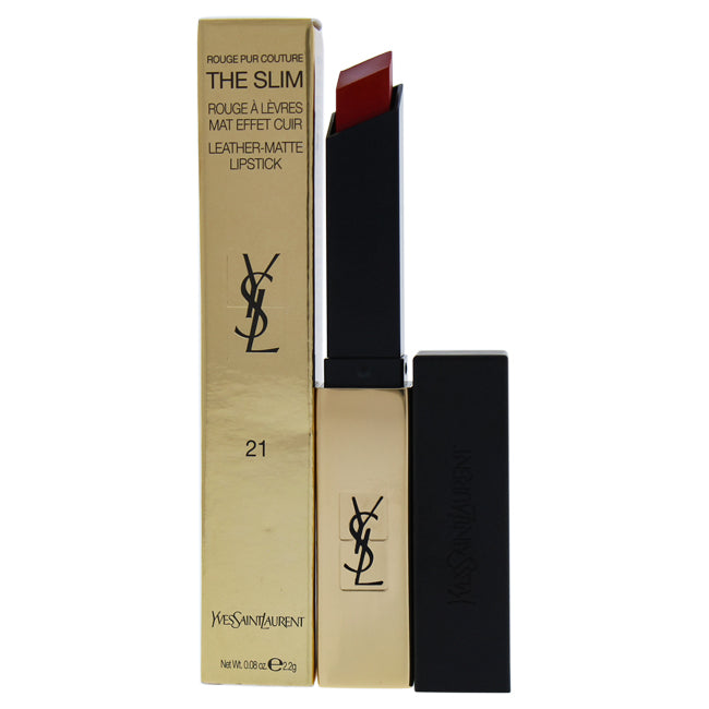 Yves Saint Laurent Rouge Pur Couture The Slim Matte Lipstick - 21 Rouge Paradoxe by Yves Saint Laurent for Women - 0.08 oz Lipstick