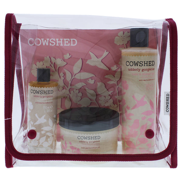 Cowshed Udderly Gorgeous Maternity Kit by Cowshed for Women - 3 Pc 10.15oz Bath and Shower Gel, 8.45oz Leg and Foot Treatment, 3.38oz Stretch Mark Oil
