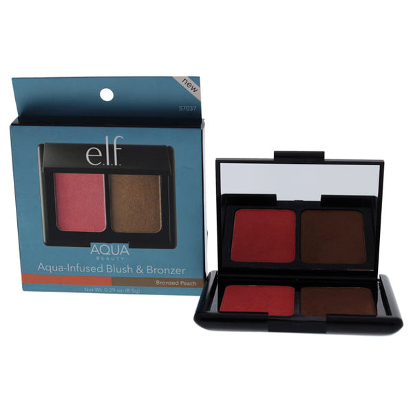 e.l.f. Aqua Beauty Blush and Bronzer - Bronzed Peach by e.l.f. for Women - 0.29 oz Makeup