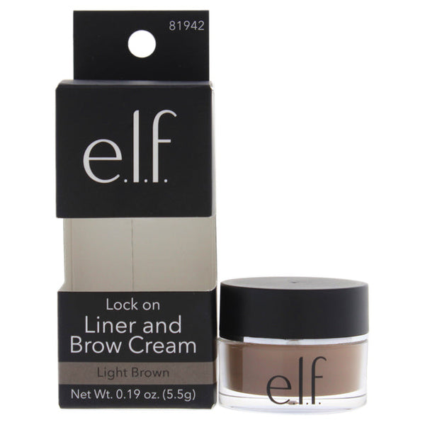 e.l.f. Lock On Liner and Brow Cream - Light Brown by e.l.f. for Women - 0.19 oz Eyeliner