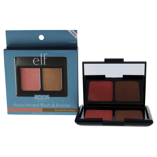e.l.f. Aqua Beauty Blush and Bronzer - Bronzed Pink Beige by e.l.f. for Women - 0.29 oz Makeup