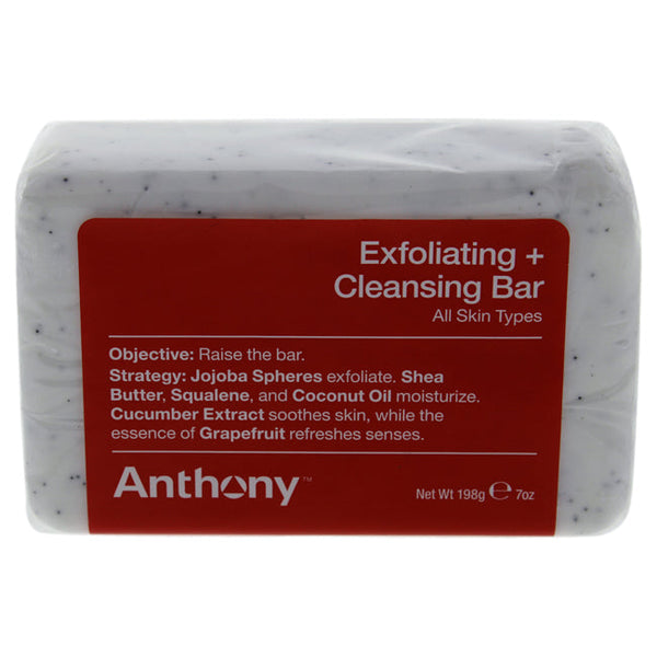 Anthony Exfoliating and Cleansing Bar by Anthony for Unisex - 7 oz Soap
