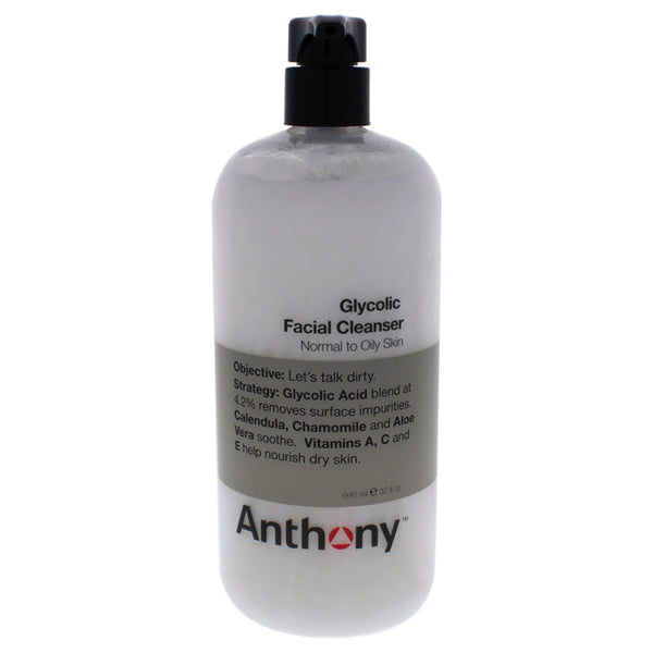 Anthony Glycolic Facial Cleanser by Anthony for Men - 32 oz Cleanser