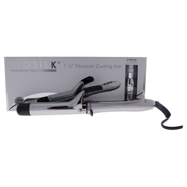 Biosilk Titanium Curling Iron by Biosilk for Unisex - 1.25 Inch Curling Iron