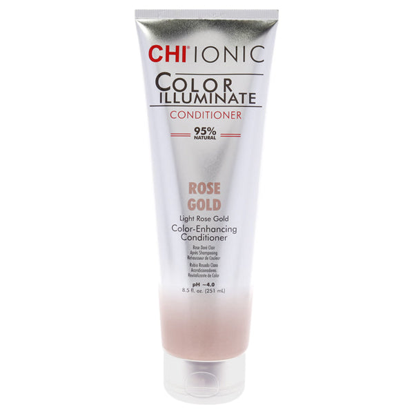 CHI Ionic Color Illuminate - Rose Gold Conditioner by CHI for Unisex - 8.5 oz Conditioner