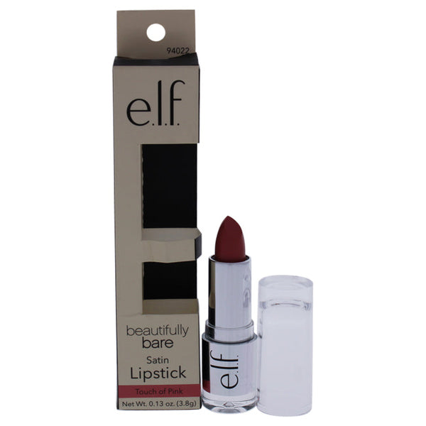 e.l.f. Beautifully Bare Satin Lipstick - Touch of Pink by e.l.f. for Women - 0.13 oz Lipstick
