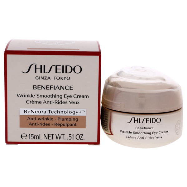Shiseido Benefiance Wrinkle Smoothing Eye Cream by Shiseido for Unisex - 0.51 oz Eye Cream