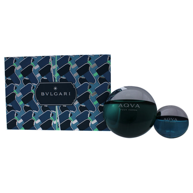 Bvlgari Bvlgari Aqva by Bvlgari for Men - 2 Pc Gift Set 3.4oz EDT Spray, 0.5 EDT Spray