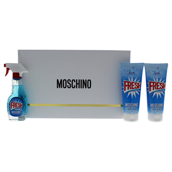 Moschino Moschino Fresh Couture by Moschino for Women - 3 Pc Gift Set 1.7oz EDT Spray, 3.4oz Body Lotion, 3.4oz Bath and Shower Gel