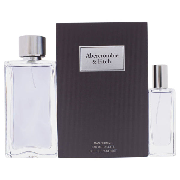 Abercrombie and Fitch First Instinct by Abercrombie and Fitch for Men - 2 Pc Gift Set 3.4oz EDT Spray, 0.5oz EDT Spray