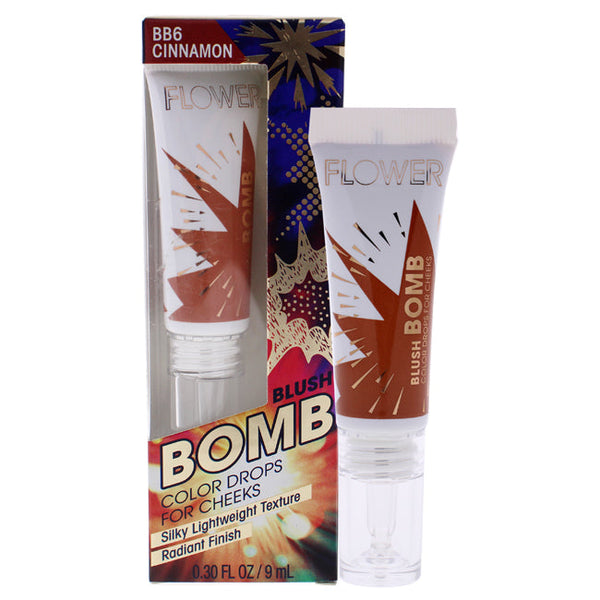 Flower Beauty Blush Bomb Color Drops - BB6 Cinnamon by Flower Beauty for Women - 0.3 oz Blush