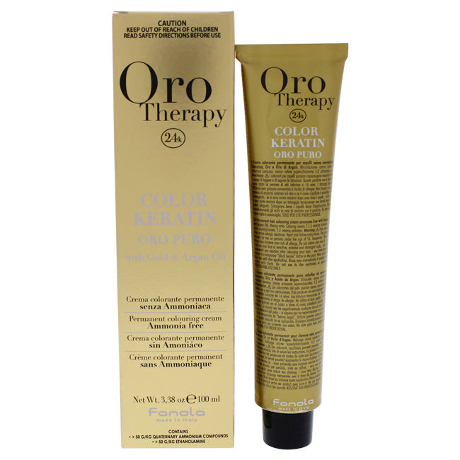 Fanola Oro Therapy Color Keratin - 8-4 Light Blonde Copper by Fanola for Unisex - 3.38 oz Hair Color