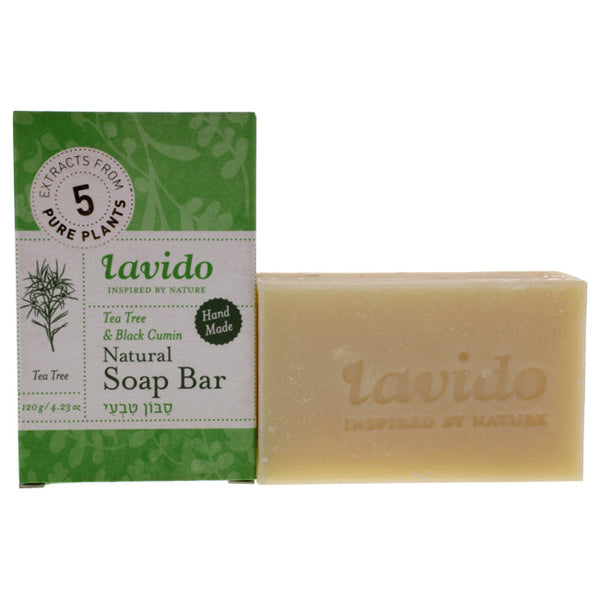 Lavido Natural Soap Bar - Tea Tree and Black Cumin by Lavido for Unisex - 4.23 oz Soap